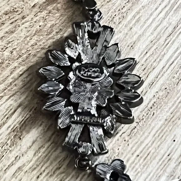 Vtg Joan Rivers Classics Collection Rhinestone Dangle Drop Pierced Earrings - Picture 7 of 9